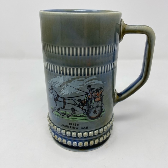 Vintage Irish Wade porcelain Irish Jaunting - Car Beer Stein - Picture 1 of 5